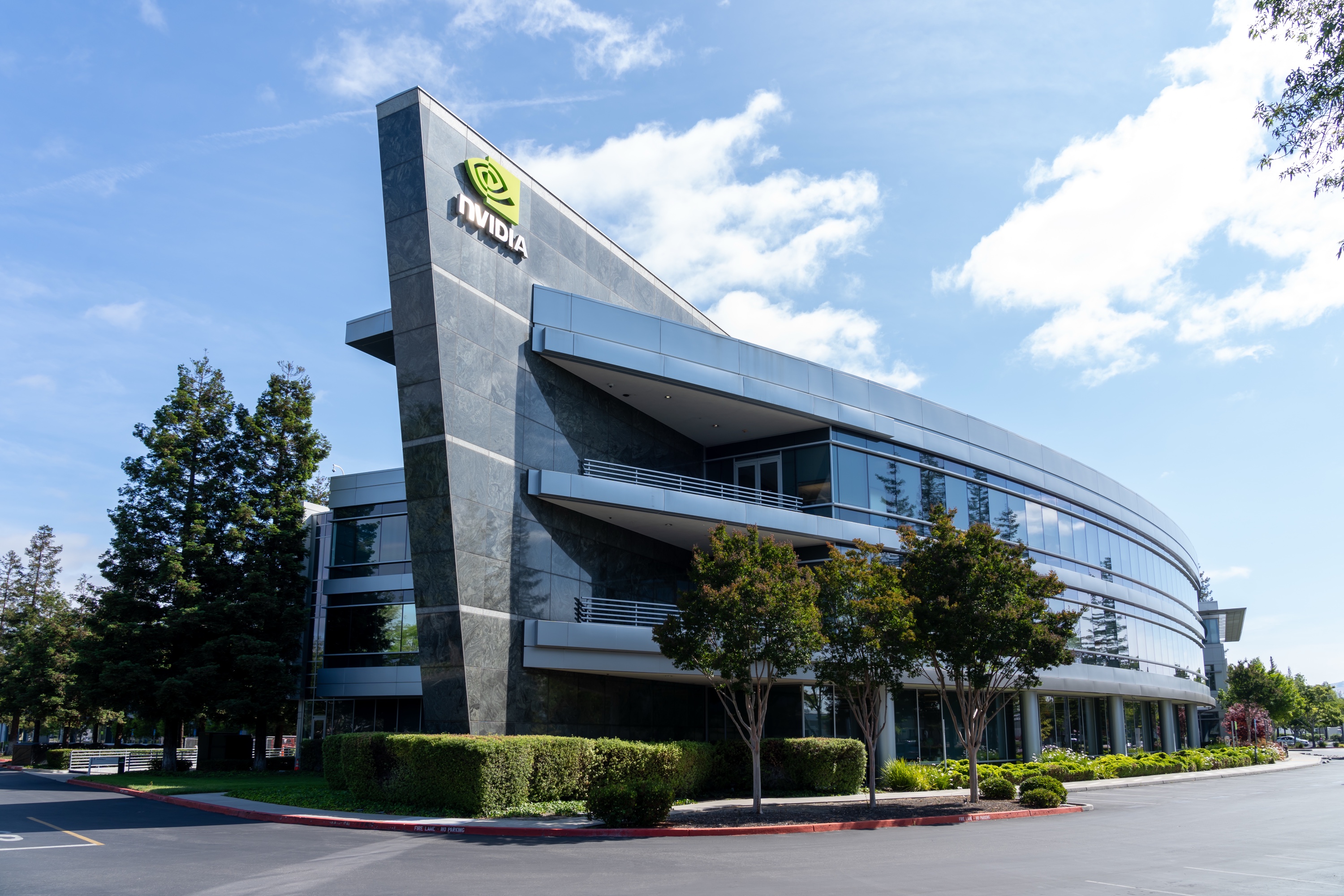 The NVIDIA headquarters campus in Santa Clara, one of the major employers inside the city limits